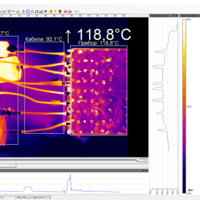 Детальное исследование тепловых режимов модулей СВЧ и ГИС с помощью тепловизора с высоким разрешением